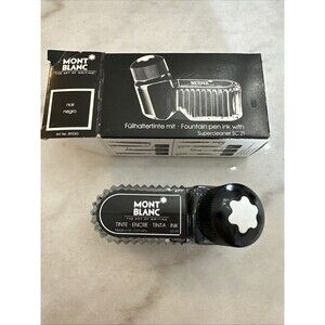 MONTBLANC Fountain Pen Ink with Supercleaner SC21 Schwarz Black